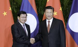 習(xí)近平會見老撾總理通倫