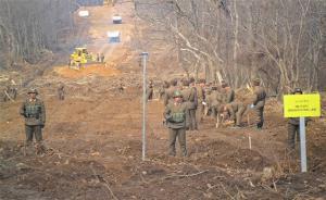 朝韓時隔65年首次連通非軍事區(qū)公路，展開掃雷工作