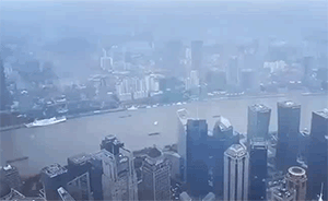 上海高空飄雪低空時(shí)化為雨，氣象專家：明晚下純雪可能性較大