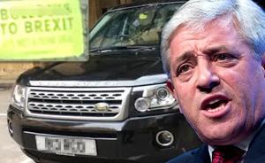 車上貼“反脫歐”？英議長(zhǎng)甩鍋：老婆的