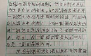 寧波小學(xué)生寫的作文成了杭州高三政治統(tǒng)考題，曾被稱“神作”