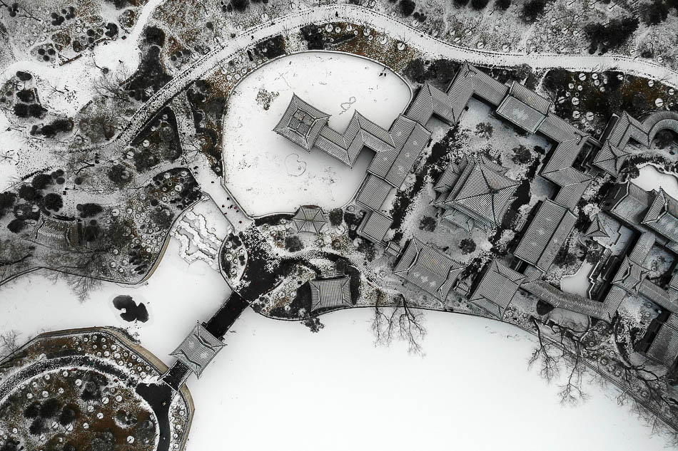 11-VCG1111915921692019年2月14日，太原迎來降雪天氣，城市一片銀裝素裹。
