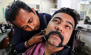 早安·世界｜印度被俘飛行員回國后，獨(dú)特胡須樣式大受追捧