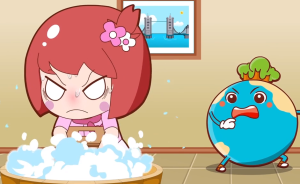 減少水污染，少用清潔劑