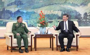 習(xí)近平會(huì)見緬甸國防軍總司令敏昂萊