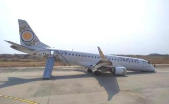 緬甸客機(jī)迫降無(wú)傷亡，撤離無(wú)人拿行李