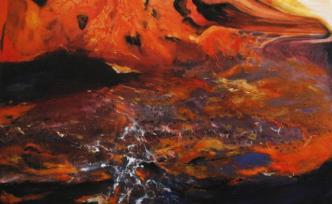 中國(guó)美術(shù)館“雕琢復(fù)樸”，呈現(xiàn)八旬油畫家蔡居抽象巨制