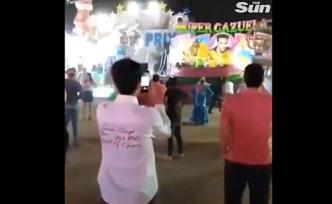 西班牙一旋轉(zhuǎn)游樂設(shè)施失控?cái)嗔?，致至?8人受傷