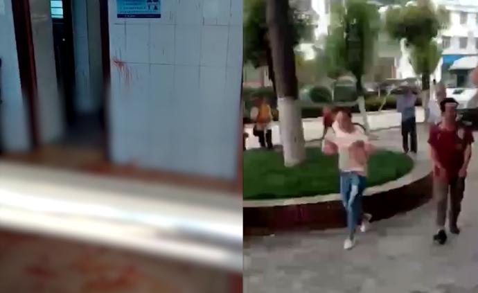 男子刀殺岳母，兩輔警處置時(shí)受傷