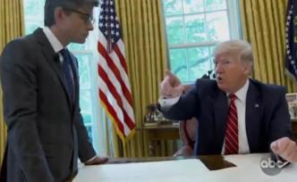 特朗普采訪遭官員咳嗽打斷：再咳出去