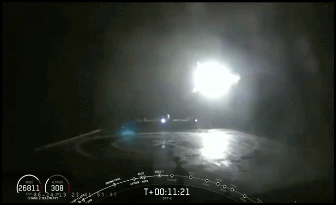 助推器回收失敗，無礙重型獵鷹最牛發射