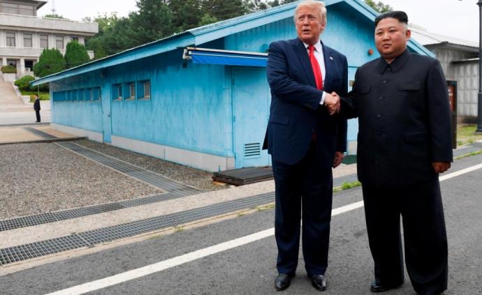 三八線上特朗普與金正恩具體說了些啥