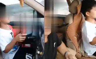 男孩開車父親拍視頻發(fā)上網(wǎng)：為了取樂