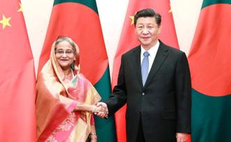 習(xí)近平會(huì)見孟加拉國總理哈西娜