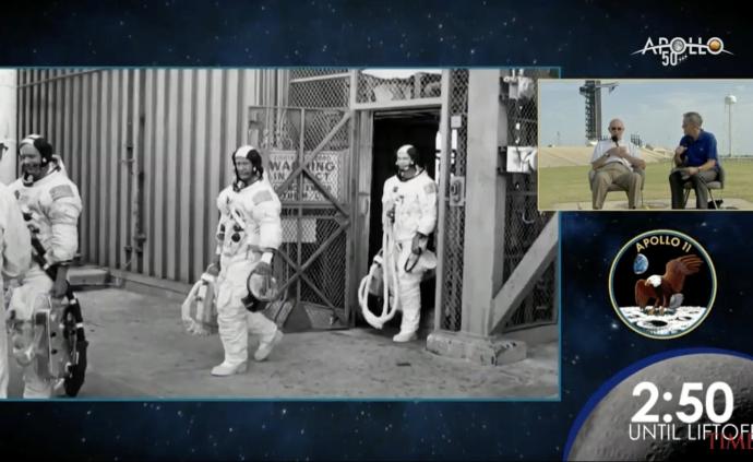 登月50年|阿波羅11號(hào)宇航員重返發(fā)射臺(tái)