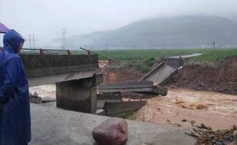 四川涼山暴雨致多條道路中斷，一座大橋斷裂暫無法通行