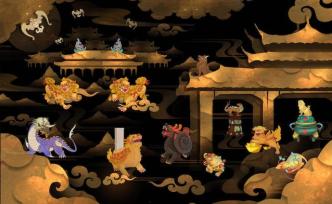 藝術實物融合多媒體技術，朵云軒展傳統瑞獸“動物園”