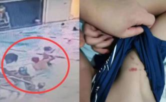 15秒3次！游泳教練拎起男童抱摔水中