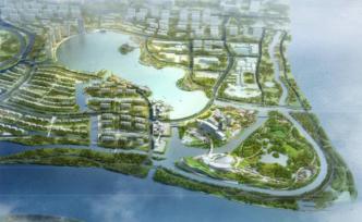 闵行兰香湖开挖：占地40万平方米形同一把钥匙，两年建成