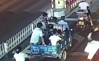 泉州一男子無證酒駕電三輪，三名家人阻撓執(zhí)法，四人均被行拘