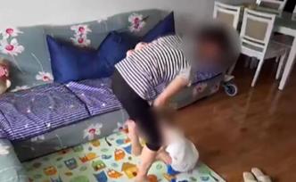 蘇州一保姆疑虐待2歲幼童，3分鐘視頻里推搡掌摑、鞋底拍臉