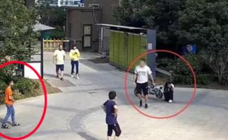 江蘇淮安“一男子踹飛踢球男孩”續(xù)：嫌疑人自首，被拘12日