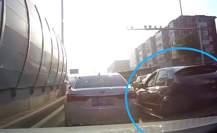 實(shí)線變道不成惡意別車？天津警方調(diào)查