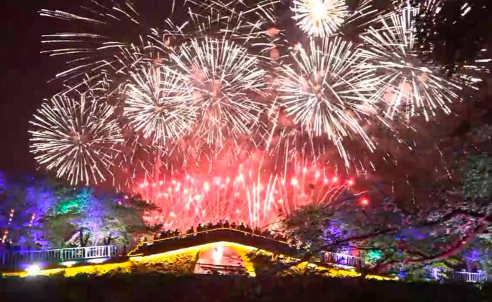 无锡中秋烟火盛宴，献礼新中国70周年