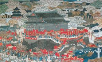 新中國(guó)美術(shù)70年|葉淺予與工筆重彩的《北平解放》