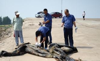 視頻：“三峽水怪”被打撈上岸，系廢棄的橡皮氣囊