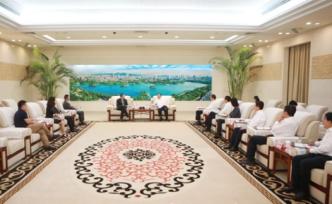 山东省委常委、济南市委书记王忠林会见上海报业集团客人