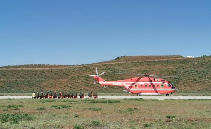 機(jī)降懸停營(yíng)救，看森林消防空地協(xié)同演練