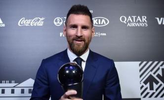 超越C罗，梅西第六次荣膺国际足联年度最佳运动员