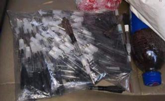 湖北孝感：假牌车冲岗逆行被抓，查获管制器具弩及麻醉针若干