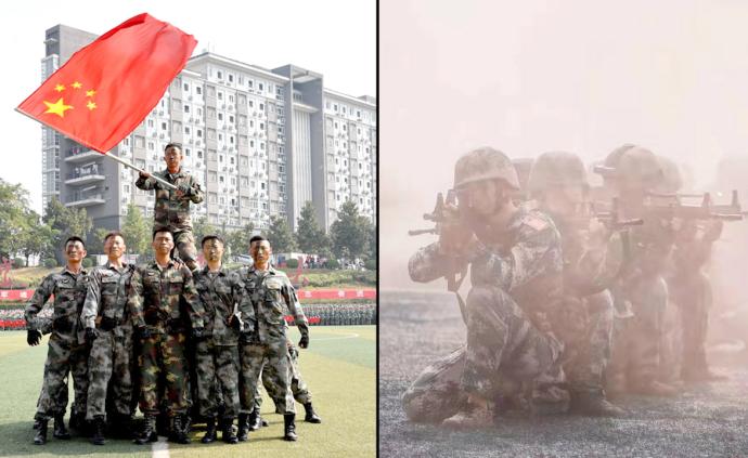 南工大軍訓(xùn)成果匯報：軍體拳虎虎生風(fēng)