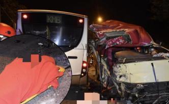 香港新界发生严重车祸致1死14伤