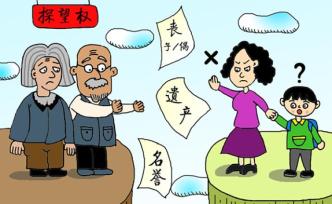 老夫妻喪子為探望孫子起訴兒媳被駁回，法院陳述三方面理由