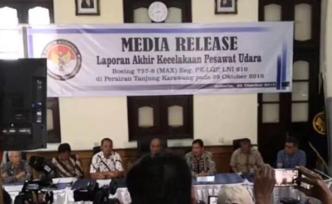 獅航空難最終調(diào)查報告公布，列出更換傳感器等9項(xiàng)主要原因