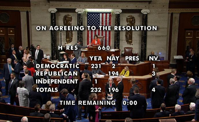 特朗普彈劾程序決議通過，最快本月聽證