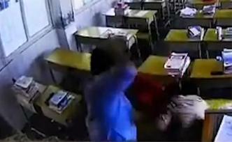 湖南一男子沖入教室暴打女教師13秒后逃離，警方介入調(diào)查