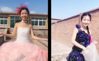 一年400多套，女孩用花草菜葉做衣服