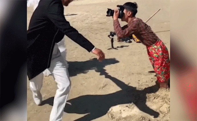 攝影師版“大唐不倒翁”走紅，網(wǎng)友：費(fèi)腰