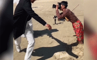 攝影師版“大唐不倒翁”走紅，網(wǎng)友：費(fèi)腰