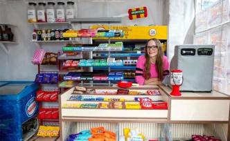 英國藝術家玩轉(zhuǎn)創(chuàng)意，用毛氈“縫”出一間超市