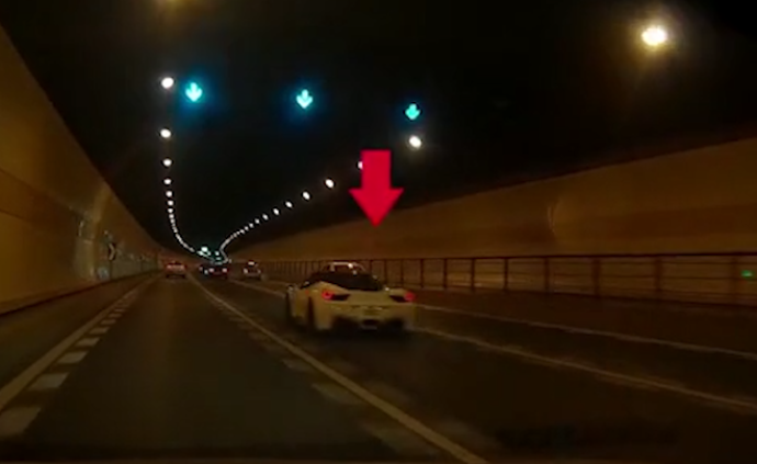 野馬和法拉利隧道飆車，3名90后被刑拘