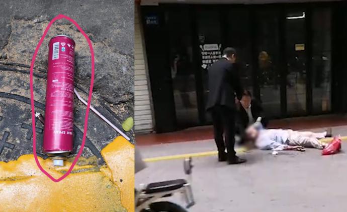 噴霧氣罐高墜，居民被砸右眼檢查無光感