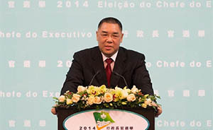 崔世安高票當(dāng)選澳門第四任行政長官，發(fā)表感言感謝國家