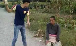 遵義警方調查“中學生被指打智障者逼其下跪”，校方稱沒真打