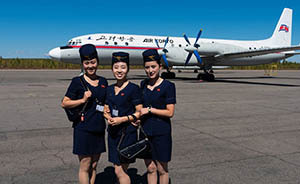 新加坡攝影師鏡頭里的朝鮮高麗航空：飛機似“被困時光隧道”