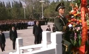 俞正聲率團(tuán)祭掃烏魯木齊烈士陵園，瞻毛澤民等烈士事跡陳列館
